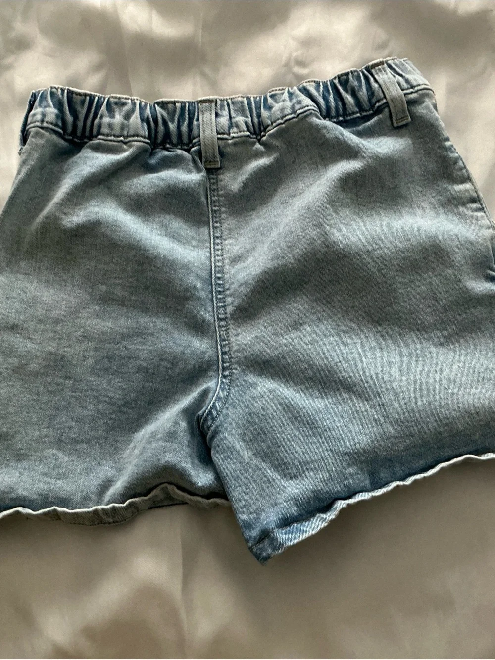 SO Light Blue Denim Button-Front Mini Skirt